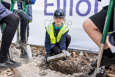 Youngsters make history as construction of Thrive Living collection development at Chester gets underway