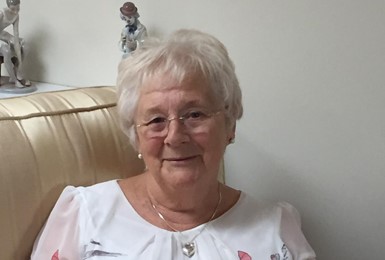 Apartment living is the perfect situation for Ann Romaine who feels right at home at Moat Park