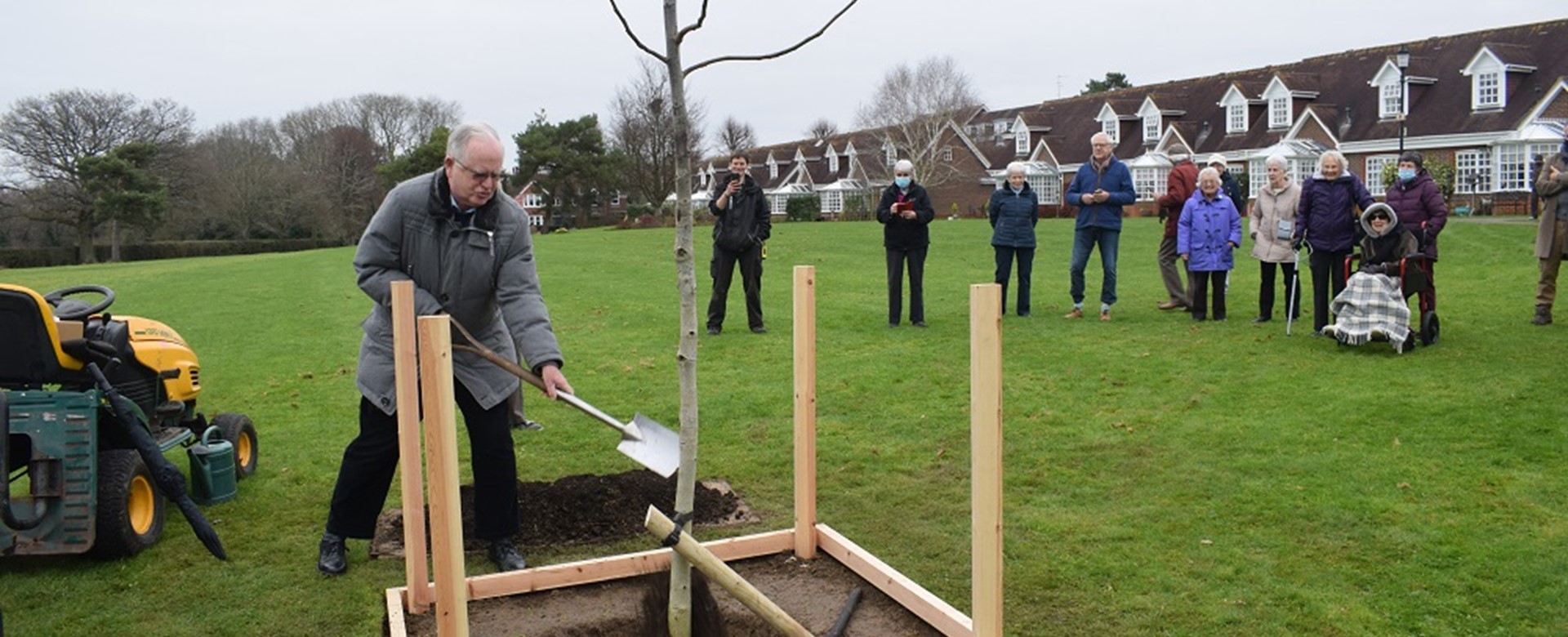 Planting Of Tree For Queens Jubilee At Castle Village