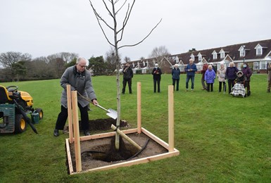 Castle Village Residents Association plant a new tree for the ‘Queen’s Canopy’