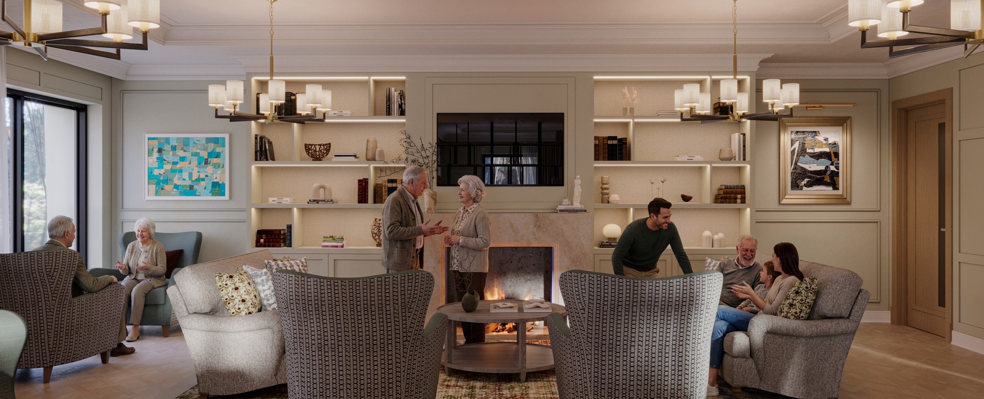 Residents Lounge 2 F People